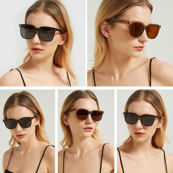 Trendy Polarized Sunglasses for Women Square Anti Glare Sun Glasses with UV Prot - Picture 6 of 6